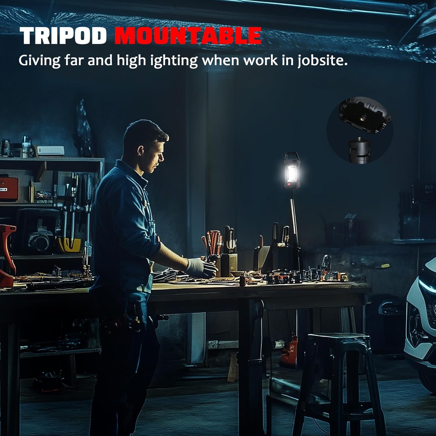 2 Pack Camping Lantern Rechargeable, 2000LM Rechargeable Lantern with 4400mAh Battery, Waterproof LED Camping Light, Portable Lanterns for Power Outages, Hurricane and Outdoor Use - Image 5