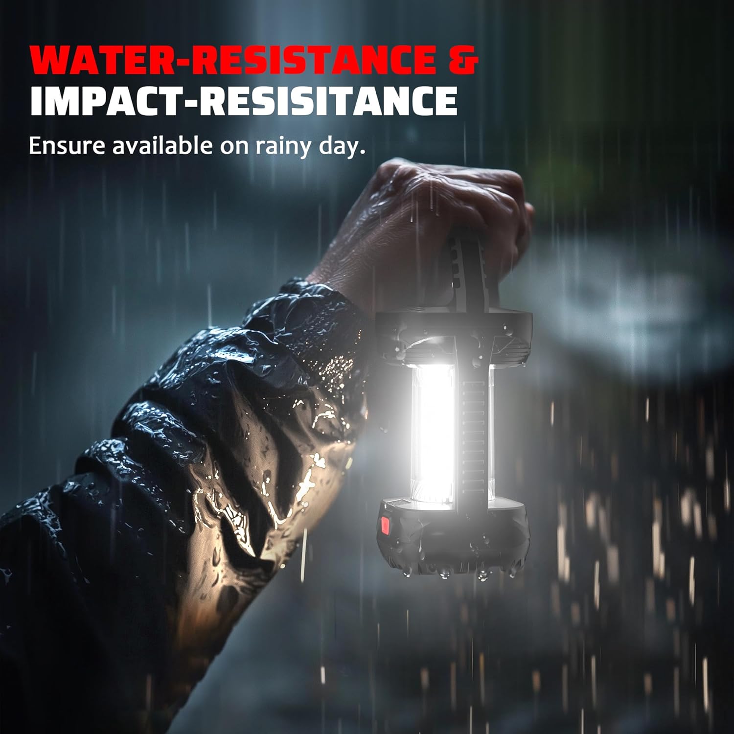 2 Pack Camping Lantern Rechargeable, 2000LM Rechargeable Lantern with 4400mAh Battery, Waterproof LED Camping Light, Portable Lanterns for Power Outages, Hurricane and Outdoor Use - Image 7